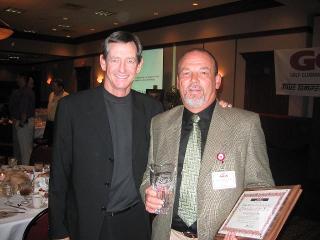 Ray and Hank Haney upon receiving GCA Clubmaker Of The Year Award